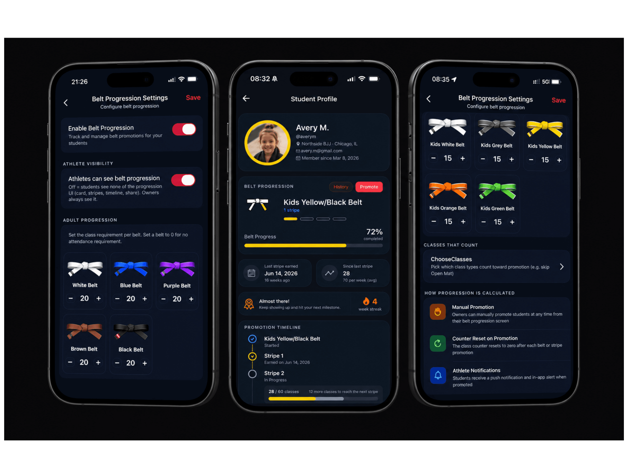 Tap In Belt Tracking Mockup