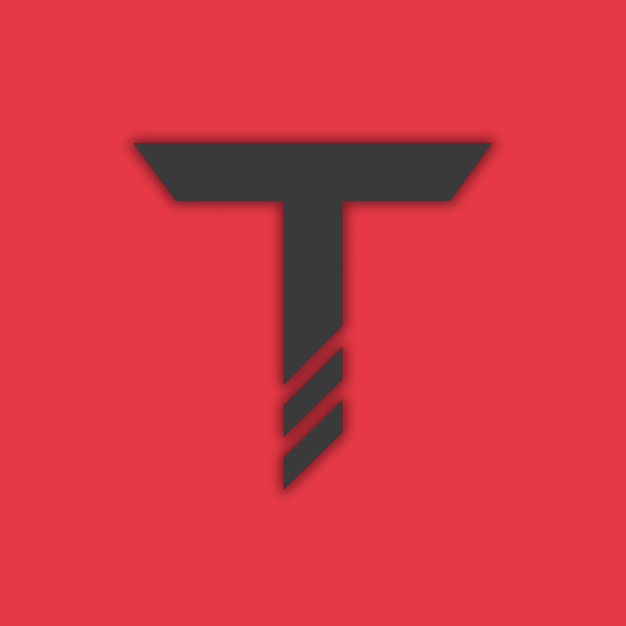 App Icon — Graphite on Red