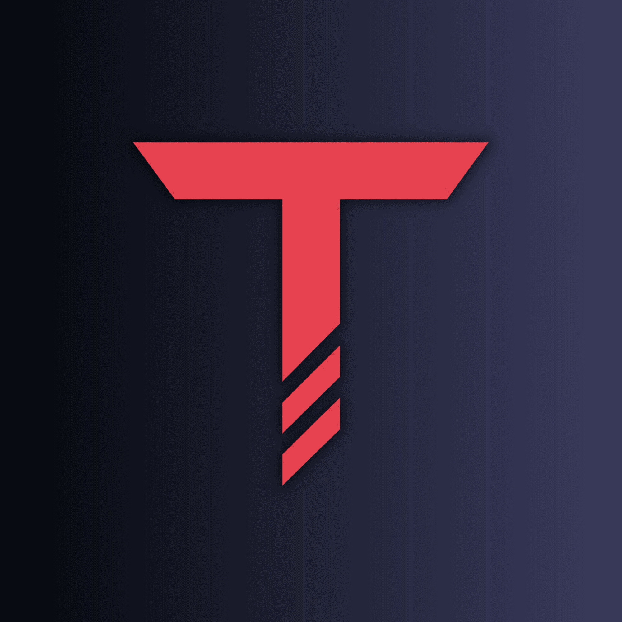 App Icon — Red on Navy