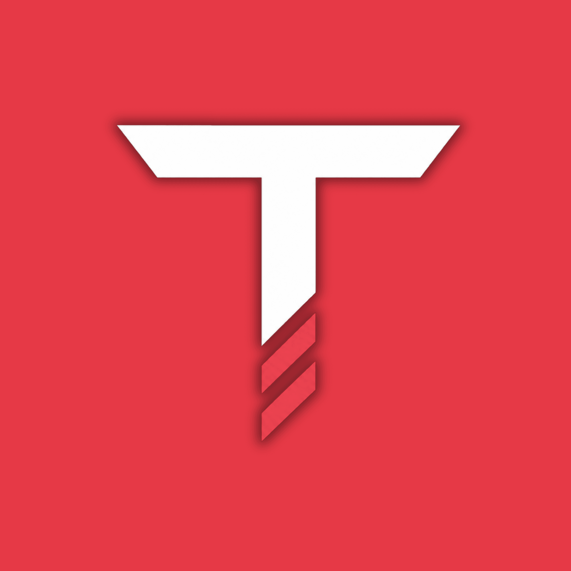 App Icon — White on Red
